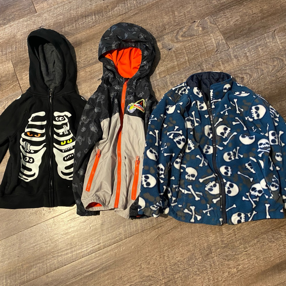 Lot of 3 Boys Hoodies and Jacket